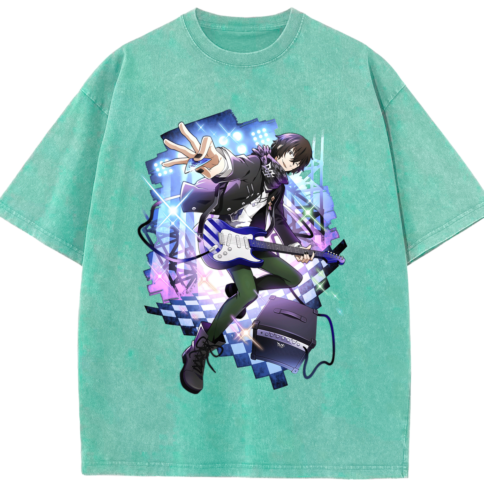 （画像用） 文豪ストレイドッグス Bungo Stray Dogs 綿100% ヴィンテージ風 半袖Tシャツ（フロントプリント）